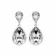Essential tear crystal earrings in silver image