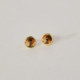 Basic XS crystal light topaz earrings in gold plating cover