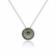 Basic diamond necklace in silver image