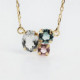 Alexandra crystals chrysolite necklace in gold plating. cover