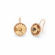 Basic light topaz earrings in rose gold plating image