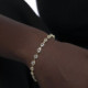 Eunoia gold-plated adjustable bracelet with crystal in mini zircons shape cover
