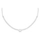 Eunoia sterling silver short necklace with crystal in mini zircons and teardrop shape image