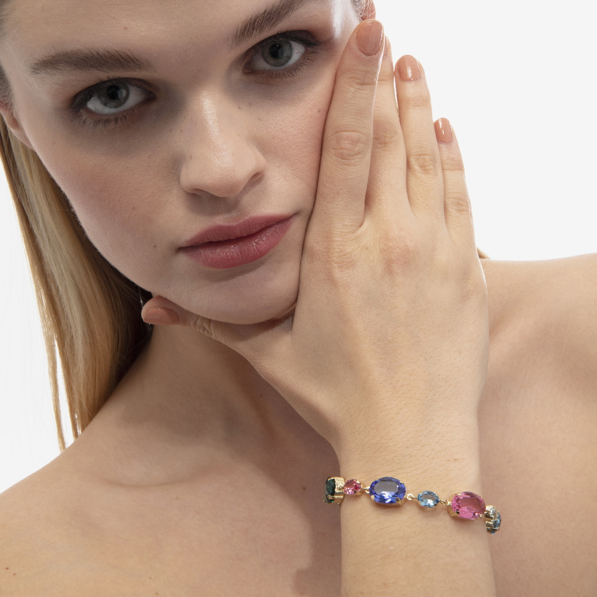 Gold Rhinestone Stackable Bracelet Set – Magnolia Boutique