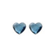 Pendientes corazón denim blue de Cuore en plata image