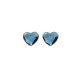 Pendientes corazón denim blue de Cuore en plata image