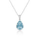 Essential aquamarine aquamarine necklace in silver image