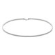 Cairo sterling silver choker necklace in flattened shape image