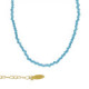 Paradise gold-plated short necklace blue in mini crystals shape image