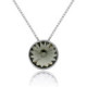 Basic diamond necklace in silver image