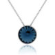 Basic denim blue necklace in silver image