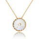 Basic crystal necklace in gold plating image