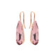 Celina tears antique pink earrings in rose gold plating in gold plating image