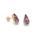 Celina tears light amethyst earrings in rose gold plating in gold plating image