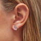Celina tears light amethyst earrings in rose gold plating in gold plating cover