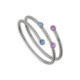 Anillo espiral con cristales Multicolor elaborado en plata de Bliss