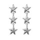 Bliss rhodium-plated starfish long earrings