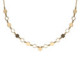 Honey gold-plated hexagonal shape necklace