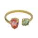 Bay gold-plated Rose Peach open ring image