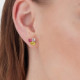 Odele gold-plated triple Multicolor crystals stud earrings cover