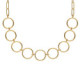 Odele gold-plated circles short necklace image