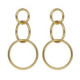 Odele gold-plated triple circles long earrings image