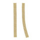 Empire gold-plated spheres flat mesh chain long earrings image