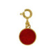 Astra gold-plated red charm bracelet image