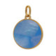 Astra gold-plated blue charm necklace image