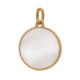 Astra gold-plated white charm necklace image