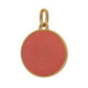 Astra gold-plated coral charm necklace image