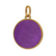 Astra gold-plated violet charm necklace image
