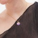 Astra gold-plated violet charm necklace cover