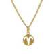 Astra gold-plated Aries necklace image