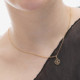 Astra gold-plated Libra necklace cover