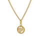 Astra gold-plated Virgo necklace image