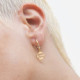 Astra gold-plated Aquarius earrings cover