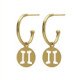 Astra gold-plated Gemini earrings image
