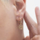 Astra gold-plated Leo earrings cover