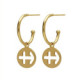 Astra gold-plated Sagittarius earrings image