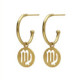 Astra gold-plated Virgo earrings image