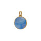 Astra gold-plated blue charm earrings image