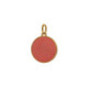 Astra gold-plated coral charm earrings image