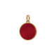 Astra gold-plated red charm earrings image