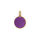 Astra gold-plated violet charm earrings image