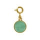 Astra gold-plated green charm bracelet image