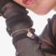 Astra gold-plated violet charm bracelet cover
