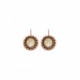 Etrusca round light silk earrings in rose gold plating in gold plating image