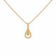 Tear necklace in gold plating image