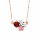 Celina scarlet necklace in rose gold plating in gold plating image